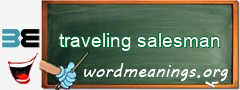 WordMeaning blackboard for traveling salesman